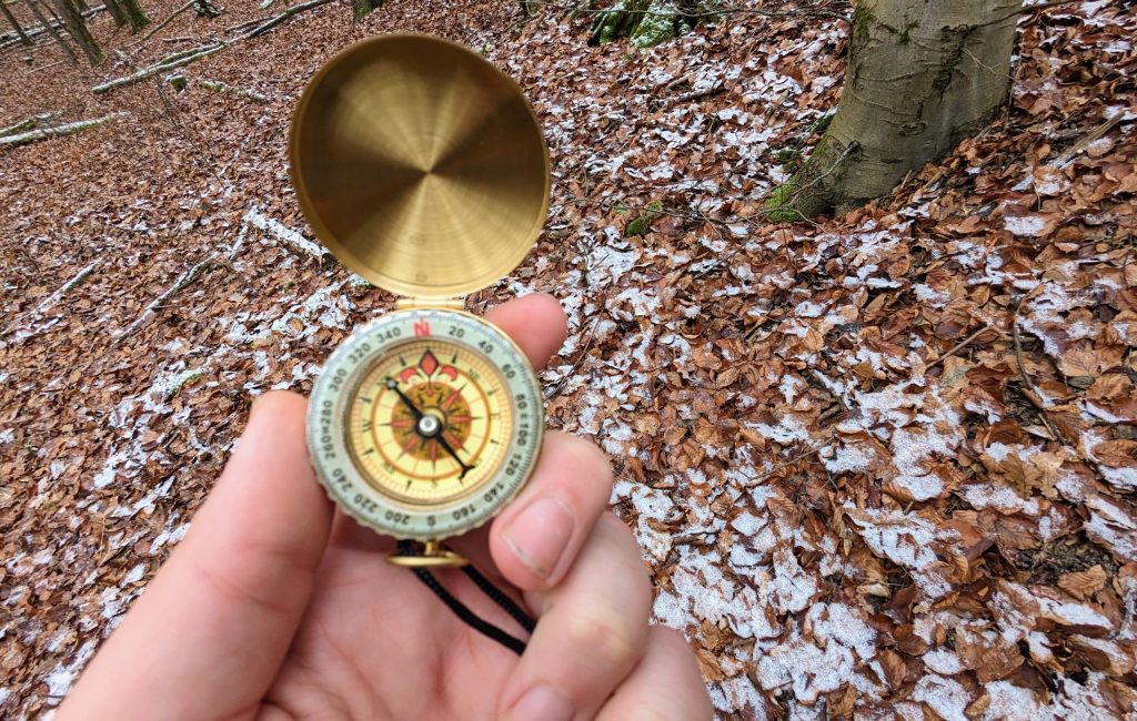 Kompass im Wald
